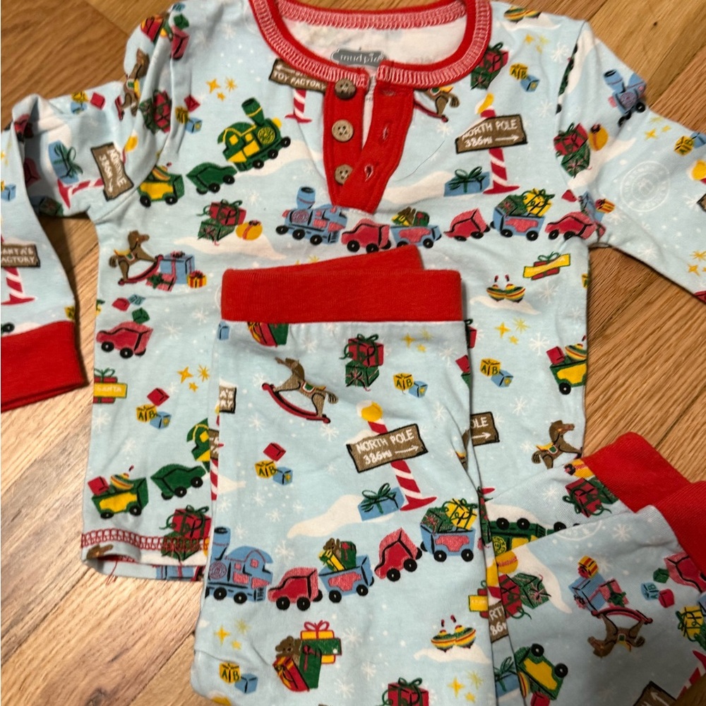 Mudpie Holiday Christmas Pajamas North Pole
